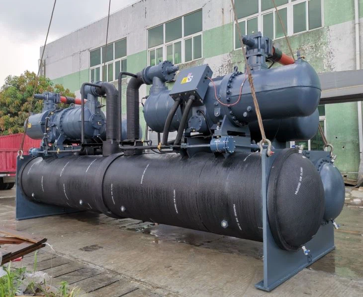 500 Ton Falling Film Evaporator Water Cooled Industrial Chiller