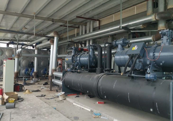 500 Ton Falling Film Evaporator Water Cooled Industrial Chiller